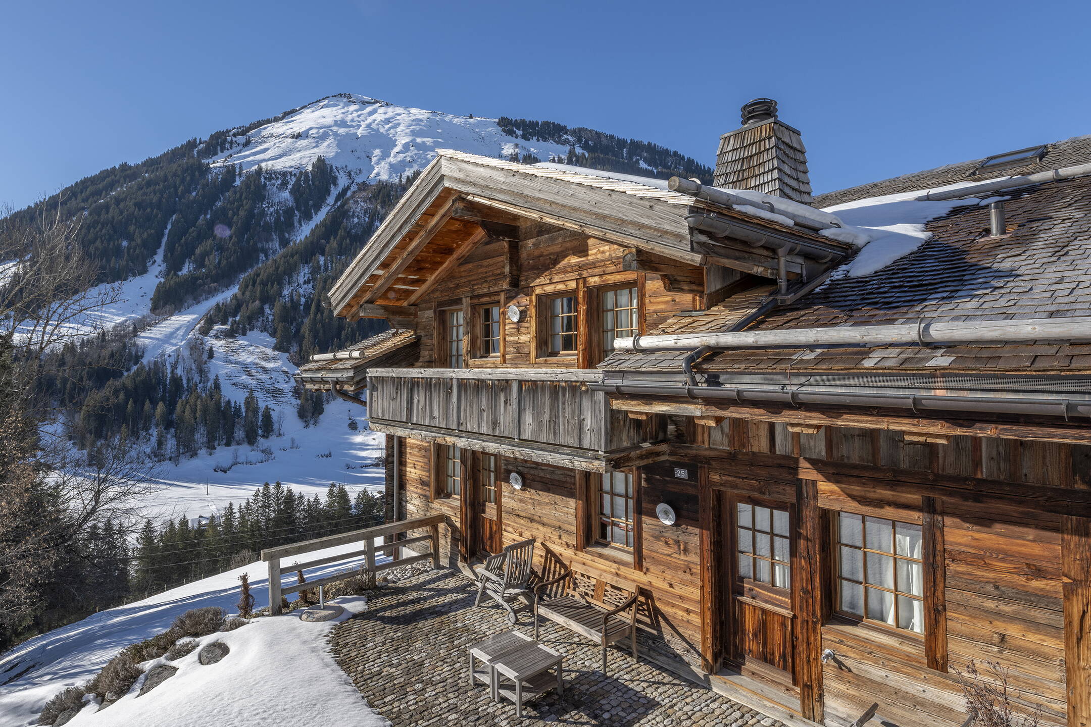 Panca in legno antico - ALPS by Schirato - Arreda il tuo chalet di